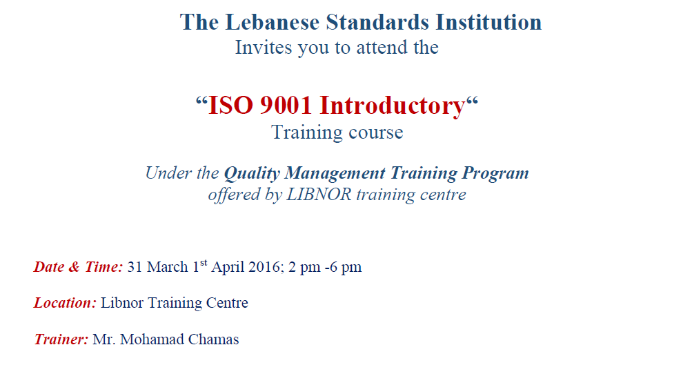 ISO 9001 Introductory